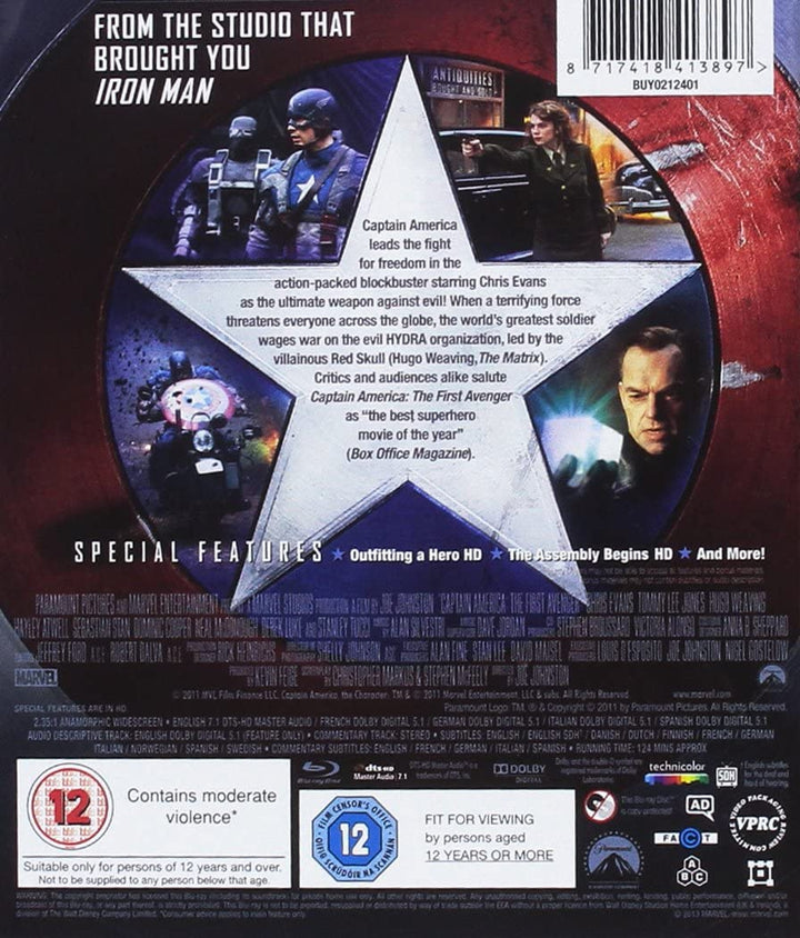 Captain America 1-3 - Action/Adventure [Blu-ray]