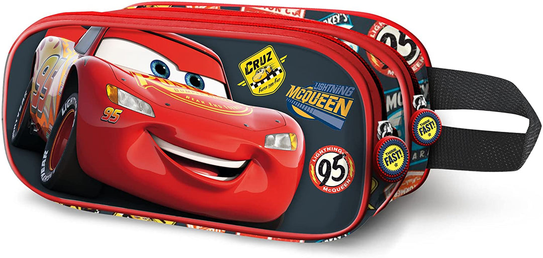 Cars 3 Winner-3D Double Pencil Case, Red