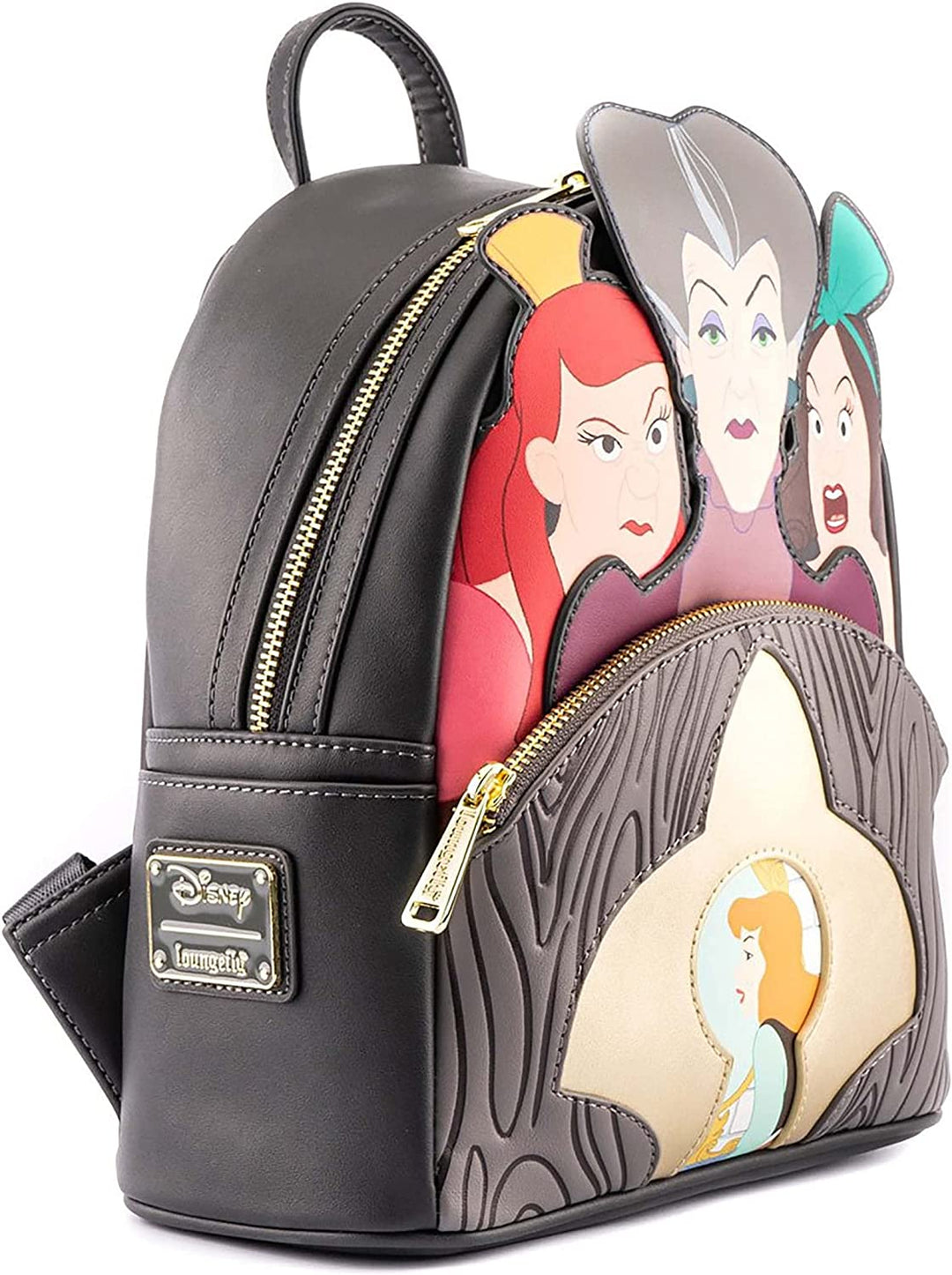 Loungefly Disney Villains Scene Evil Stepmother and Stepsisters Mini Backpack