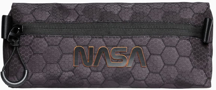 NASA Neon-Triangle Pencil Case, Black