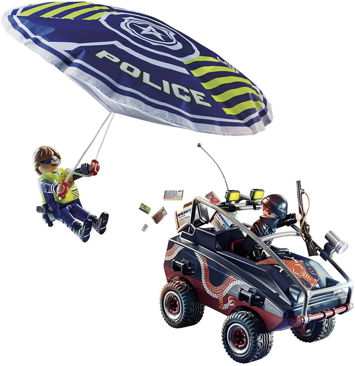 Playmobil City Action 70781 Police Parachute with Amphibious Vehicle, Floatable,