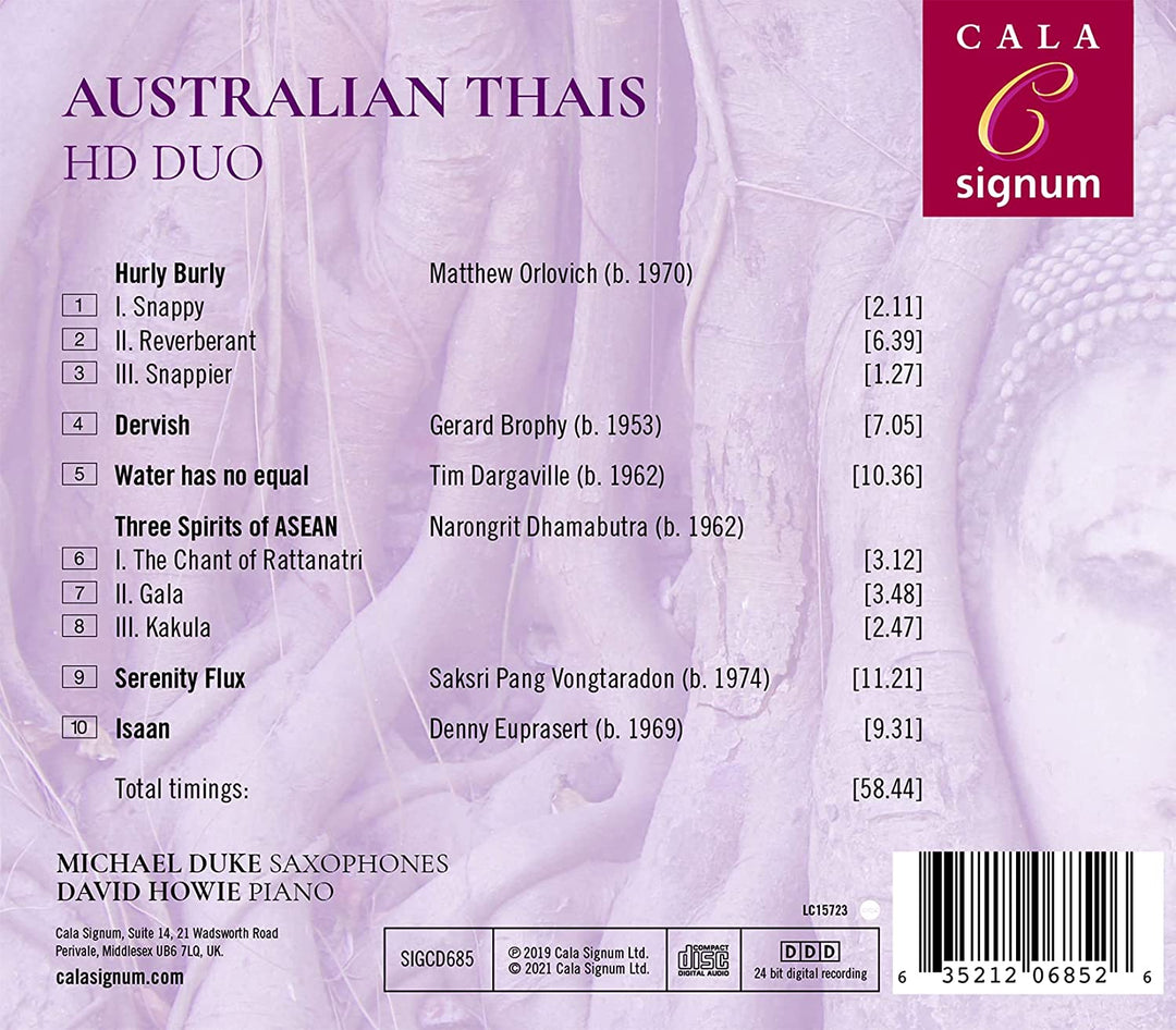 Hd Duo: Australian Thais: New Music For Saxophone And Piano [Audio CD]