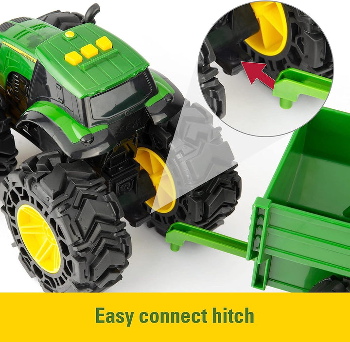 John Deere Kids 736 47353 EA John Deere Lights & Sounds Tractor with Wagon