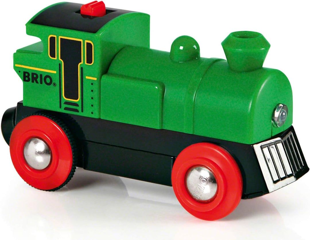 Batteriebetriebene Lokomotive von BRIO World für Kinder ab 3 Jahren – kompatibel mit allen BRIO-Eisenbahnsets und Zubehör