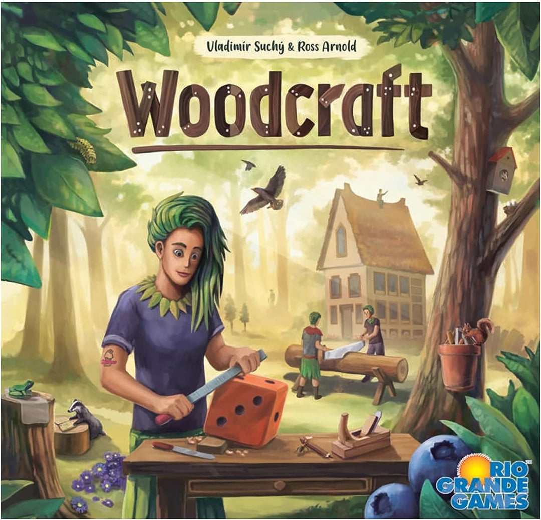 Woodcraft – Werkstatt-Managementspiel, Wirtschaftsbrettspiel, Baumeister-Brettspiel, R