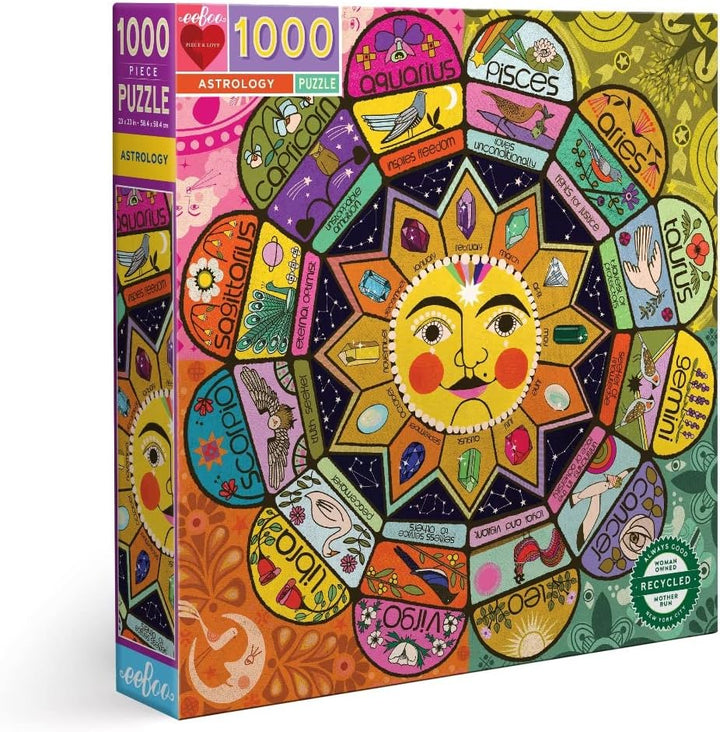 eeBoo Piece and Love Astrology 1000 piece square adult Jigsaw Puzzle