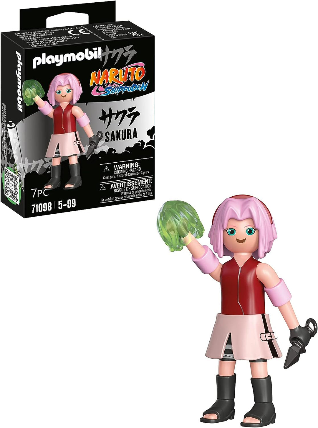 Playmobil 71098 Naruto: Sakura Figure Set, Naruto Shippuden anime collectors Figure