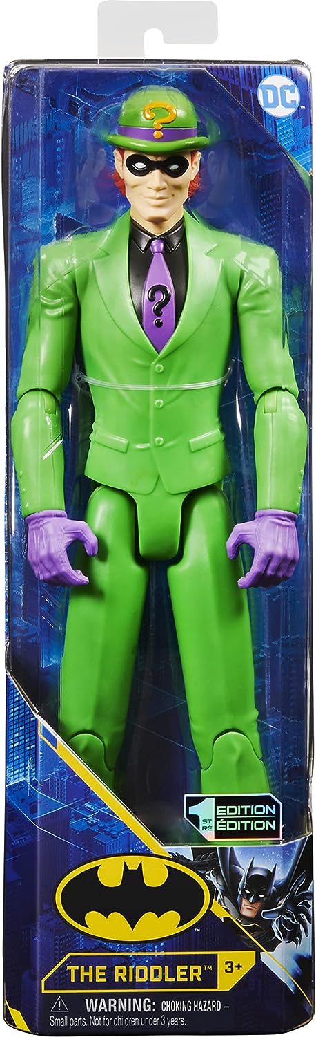Batman 12-inch The Riddler Action Figure, for Kids Aged 3 and up