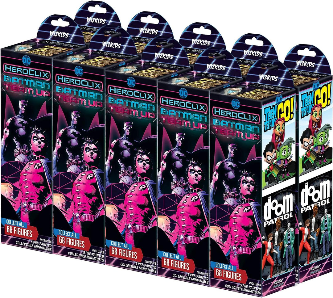 DC Comics HeroClix: Batman Team-Up Booster Brick - 50 Miniatures, Randomly Assorted