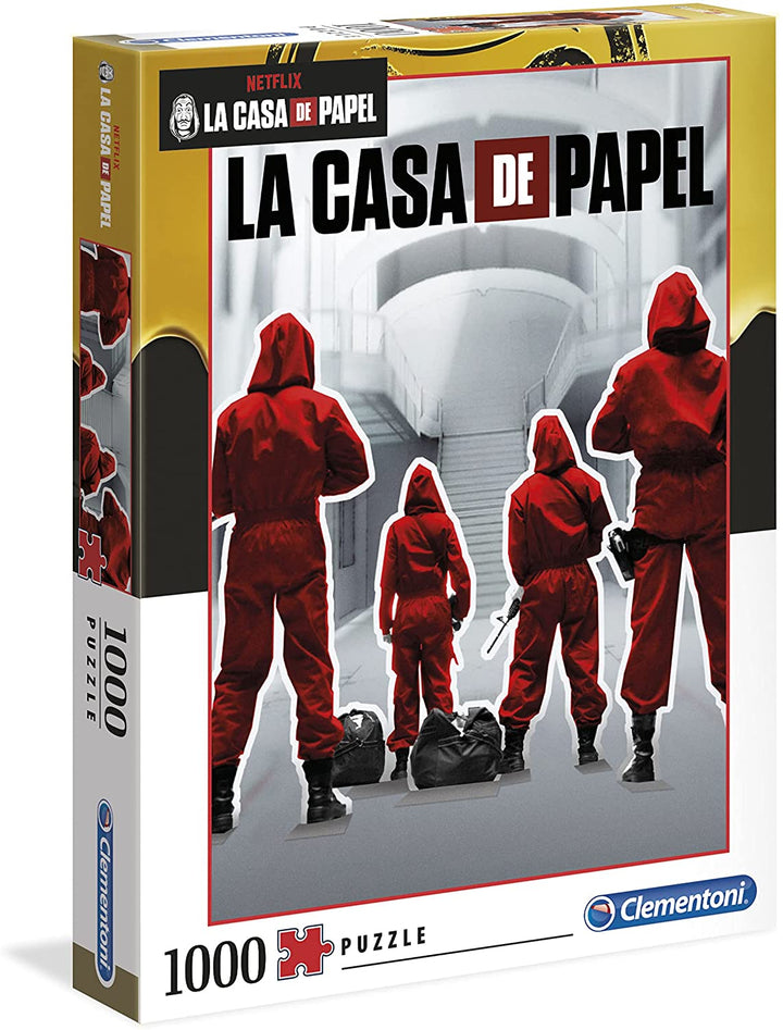 Clementoni - 39532 - Puzzle La Casa De Papel/ Heist - 1000 pieces - Made in Italy - jigsaw puzzles for adult - jigsaw puzzles Netflix