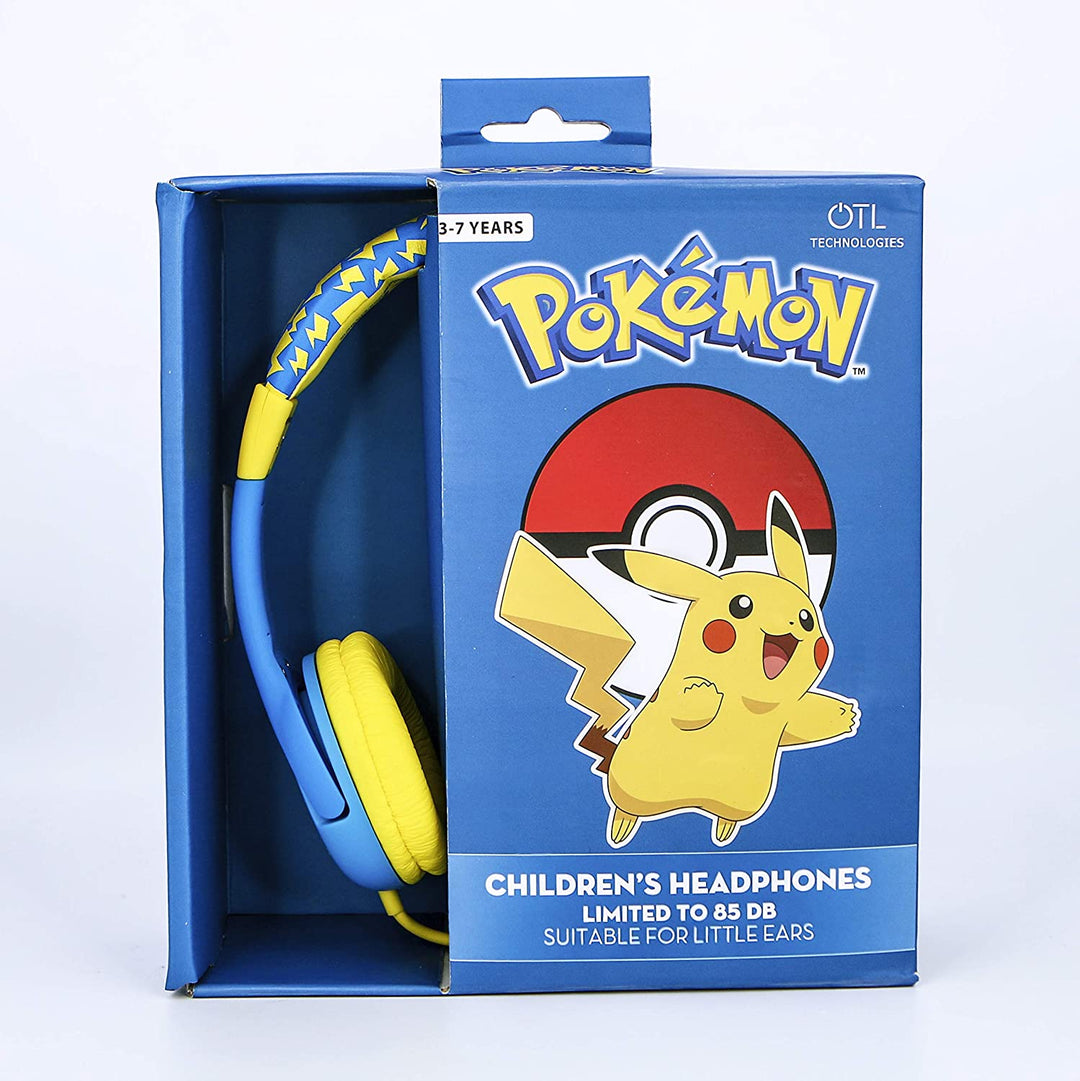 OTL Technologies PK0759 Pokemon Pikachu Children's Wired Headphones with Adjustable Headband, blue, One Size