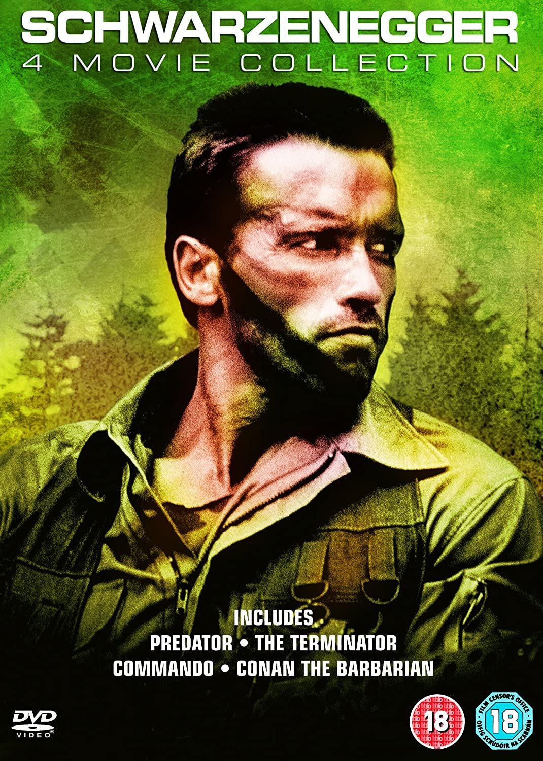 Arnold Schwarzenegger 4 Movie Collection: Predator, The Terminator, Commando & Conan The Barbarian [2017] - [DVD]