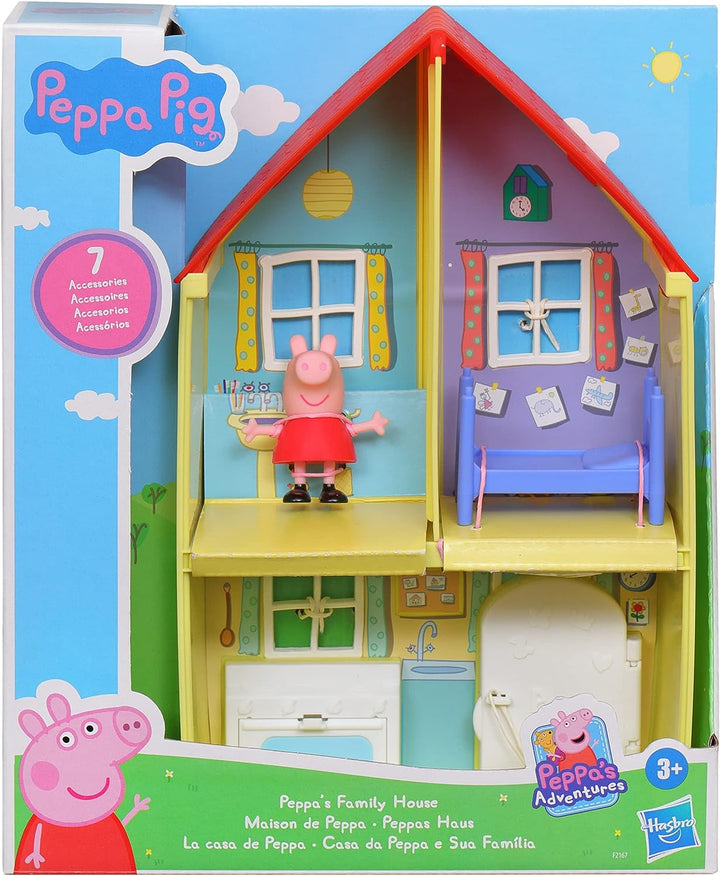 Peppa Pig F2167 Adventures Peppa's Family House Spielset Vorschulspielzeug, inklusive