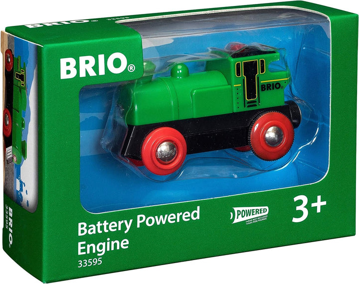 Batteriebetriebene Lokomotive von BRIO World für Kinder ab 3 Jahren – kompatibel mit allen BRIO-Eisenbahnsets und Zubehör