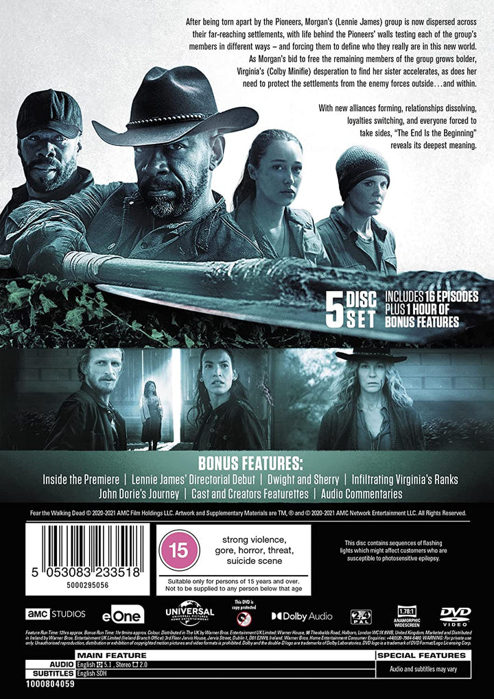 Fear The Walking Dead The Complete Sixth Season -Drama  [2020] [DVD]