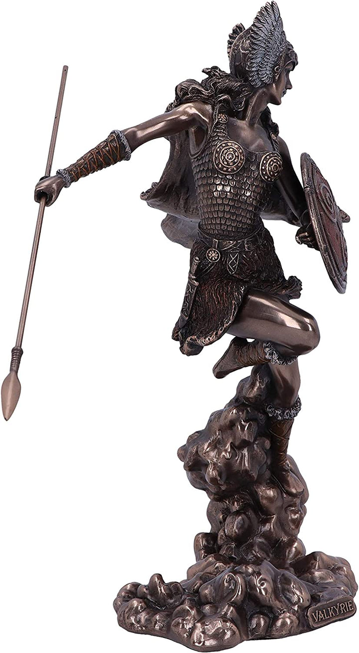 Bronze Valkyrie's Flight Norse Valkyrie Warrior Female Figurine