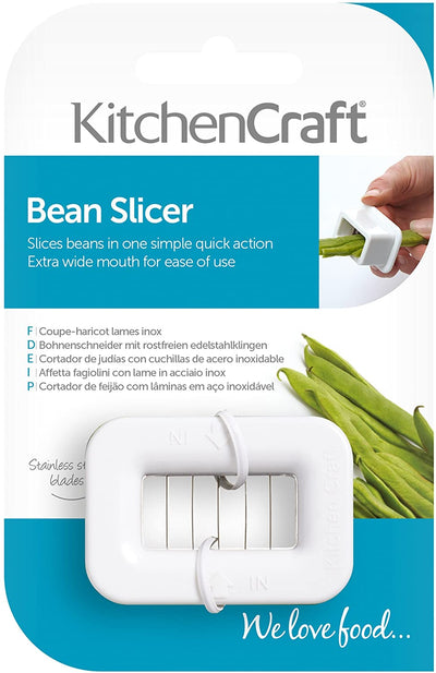 KitchenCraft Runner Bean Cutter 5.5 x 4 x 3 cm, White