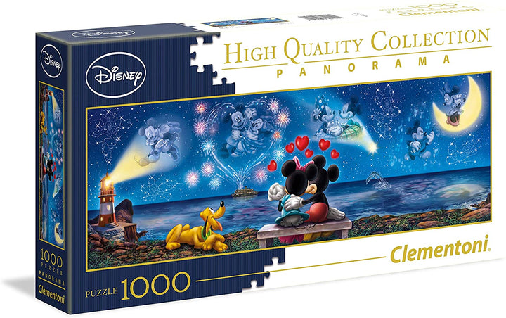 Clementoni - 39449 - Disney Mickey & Minnie Panorama Collection puzzle for adults and children - 1000 pieces -