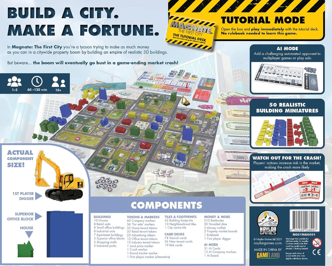 BoardGame Magnate: The First City - Fun Strategy Board Game for 1 to 5 Players