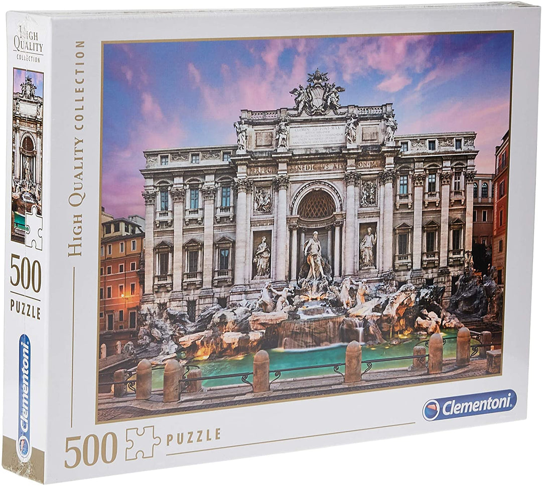 Clementoni – 35047 – Sammelpuzzle für Erwachsene und Kinder – Trevi-Brunnen – 500 Teile