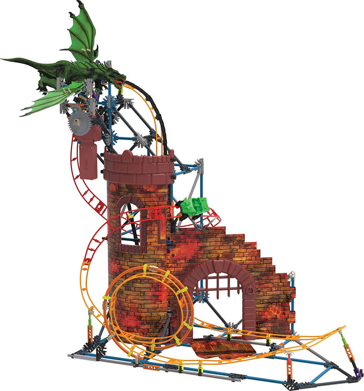 K'NEX 34043 Rides Dragon's Revenge Thrill Roller Coaster Building Set, Multicolor