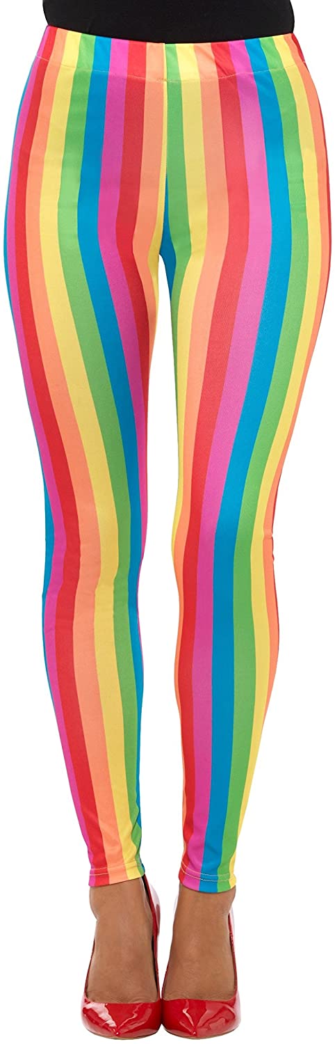 Smiffys Rainbow Clown Leggings