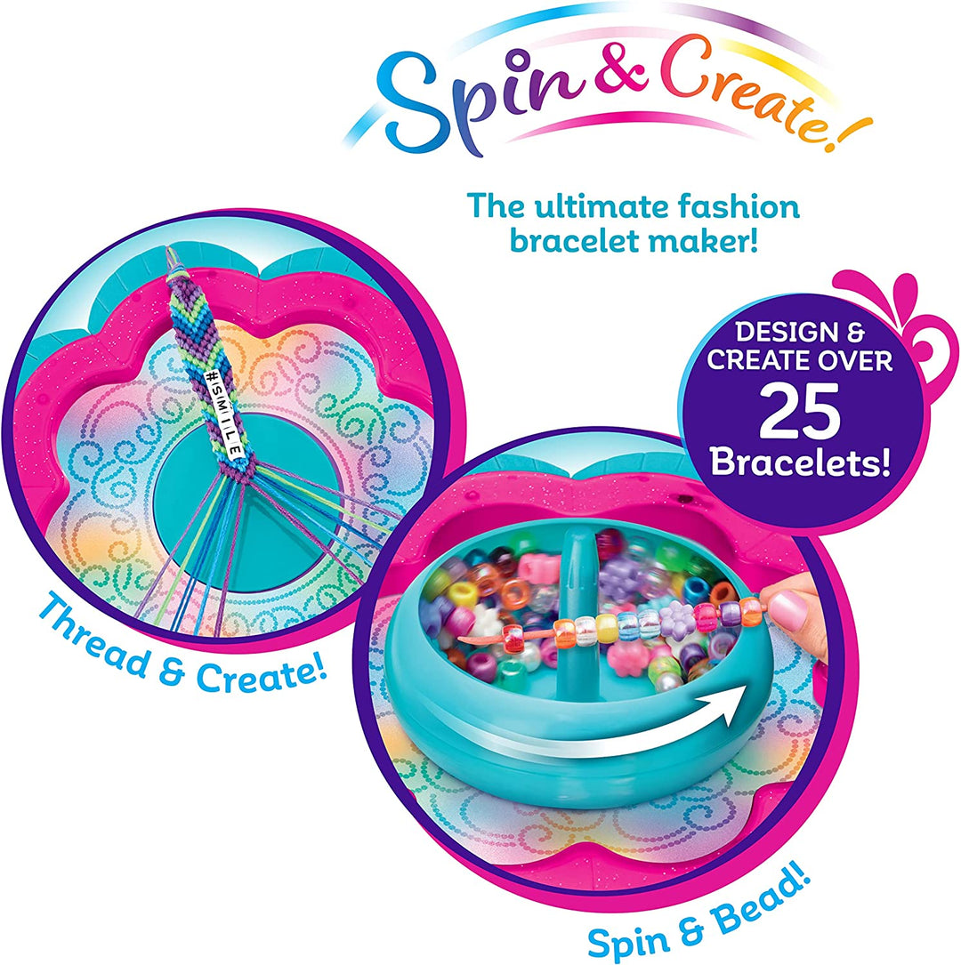 Shimmer and Sparkle 17339 Shimmer N Sparkle 2 in 1 Spin Make Your own Beaded and