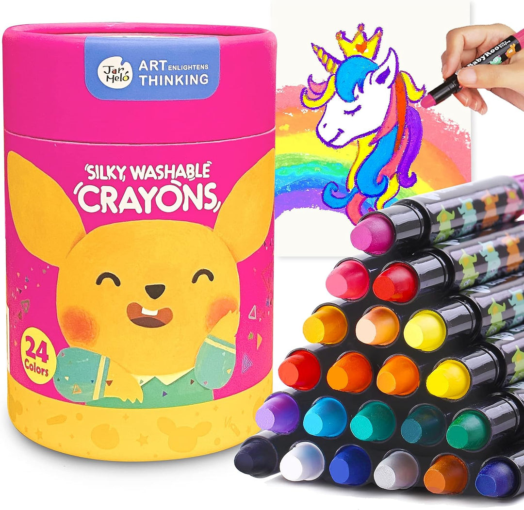Silky Washable Crayon -Baby Roo 24 Colors (Explosion Line)
