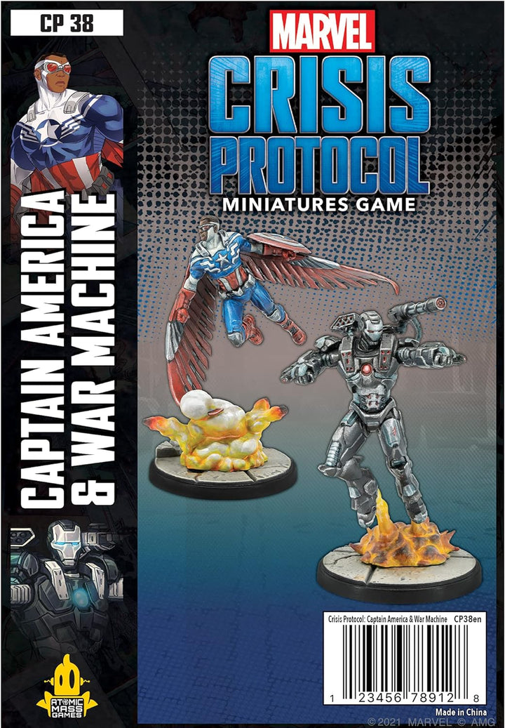 Captain America and War Machine - Marvel Crisis Protocol | Miniatures Game