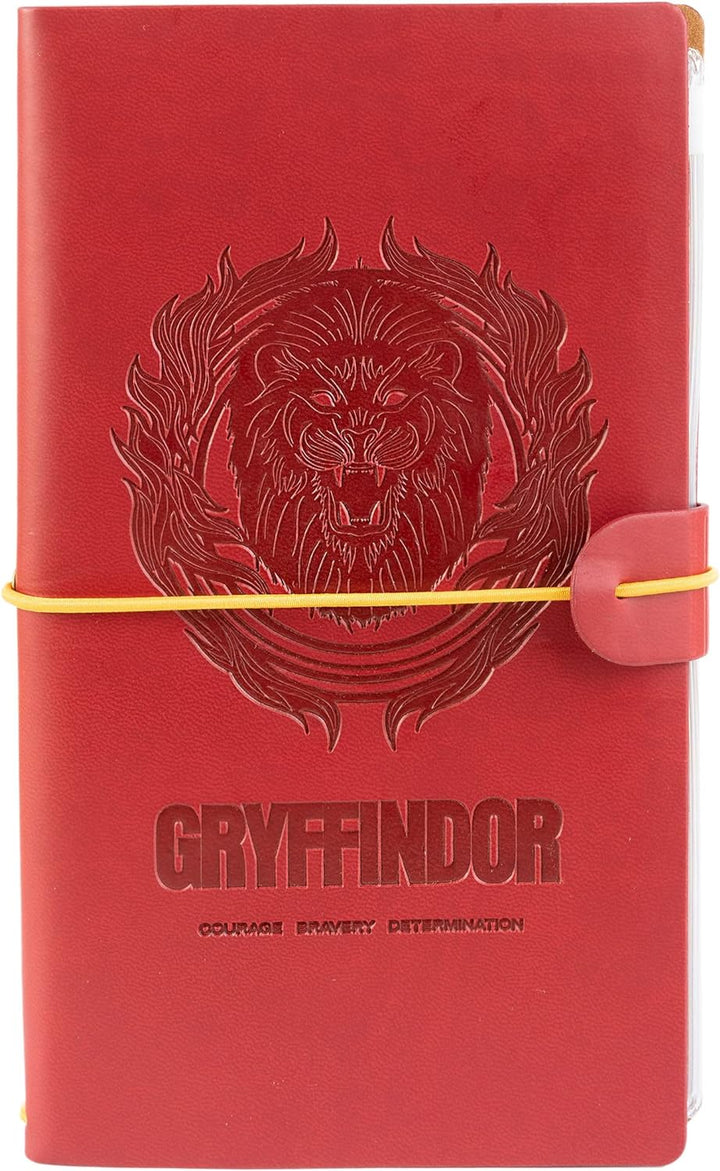 Grupo Erik Harry Potter Gryffindor Travel Journal | PU Leather Journal Notebook