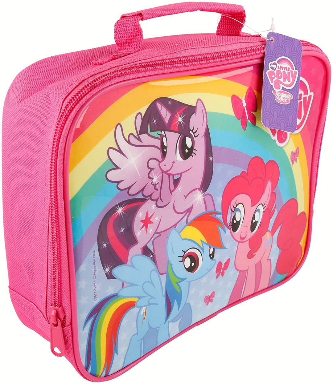 Boyz Toys ST350 Insulated Lunch Bag-My Little Pony, Polyester, Pink, 7 x 21 x 26 cm