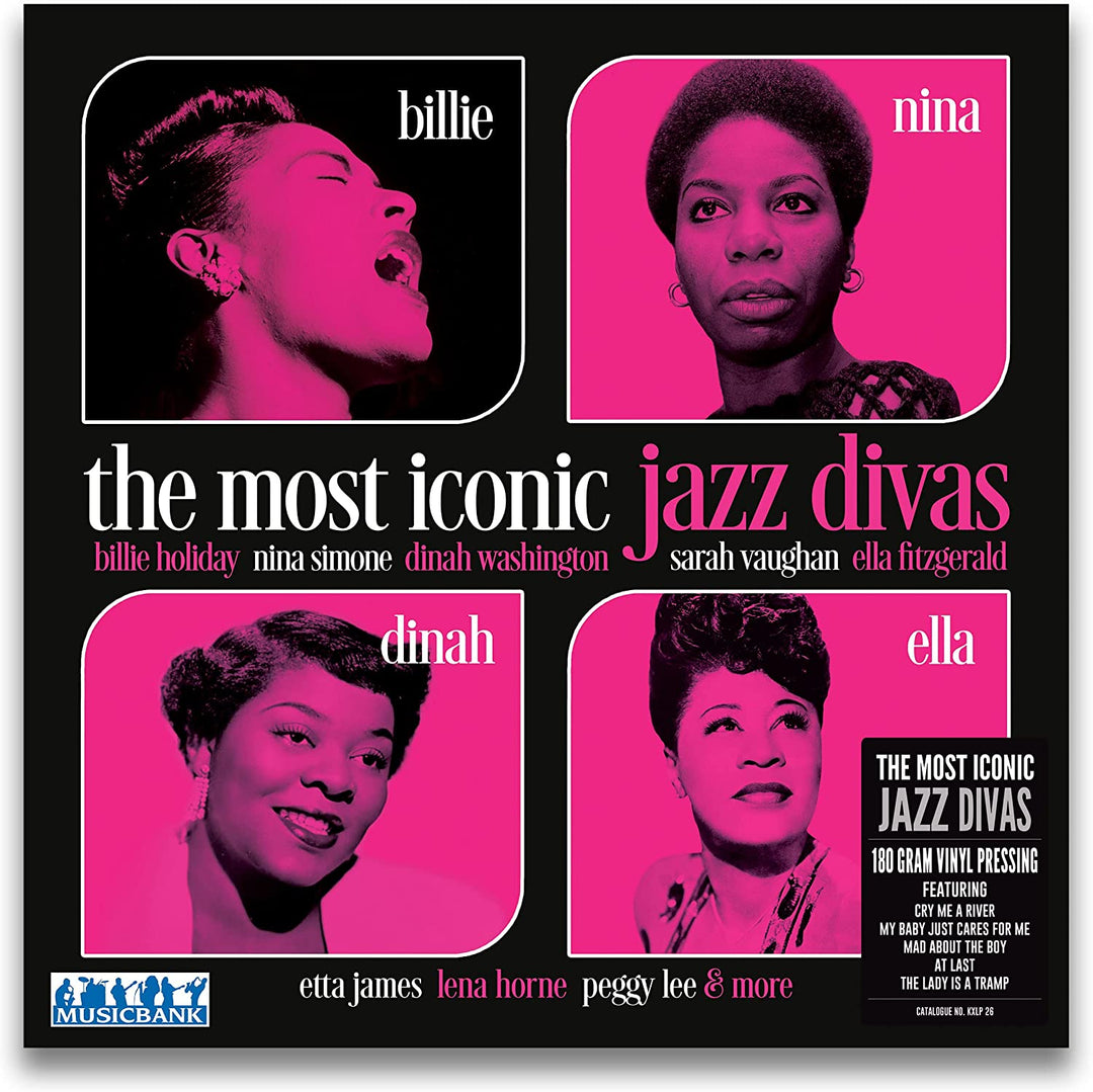 The Most Iconic Jazz Divas - Various,180 Gram, 12”LP Record, Label: MUSICBANK [VInyl]