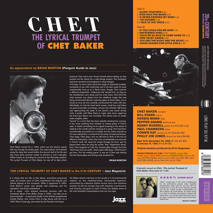 Chet Baker - Chet: The Lyrical Trumpet of Chet Baker [Vinyl]