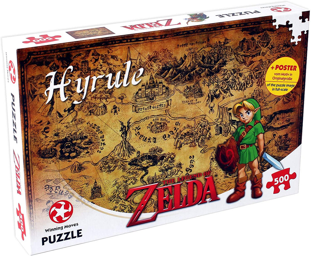 Winning Moves Legend of Zelda Hyrule Field 500-piece Jigsaw Puzzle