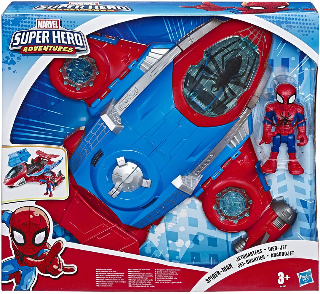 Playskool Heroes Marvel Super Hero Adventures Spider Man Jetquarters