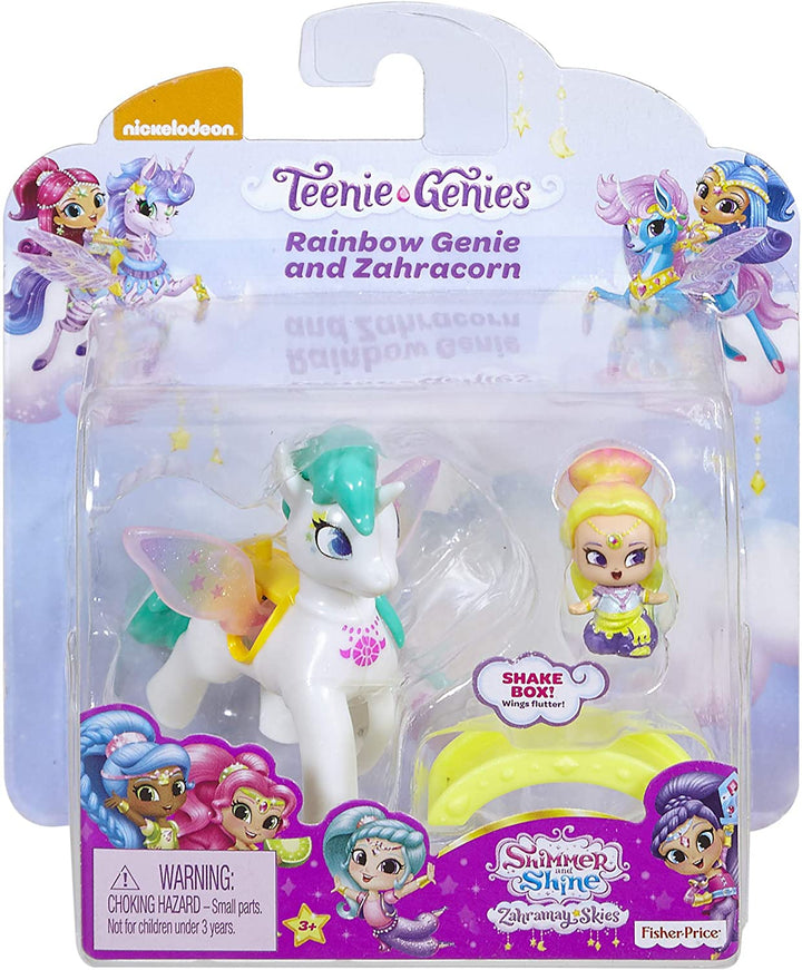 Fisher-Price Shimmer And Shine Teenie Genies Rainbow Genie And Zahracorn FPV97