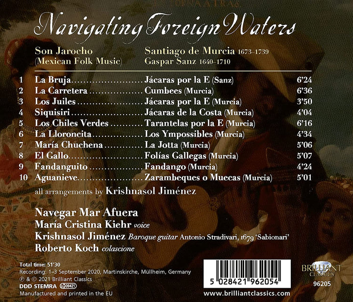 María Cristina Kiehr - De Murcia, Sanz Spanish Baroque Music & Mexican Folk Music [Audio CD]