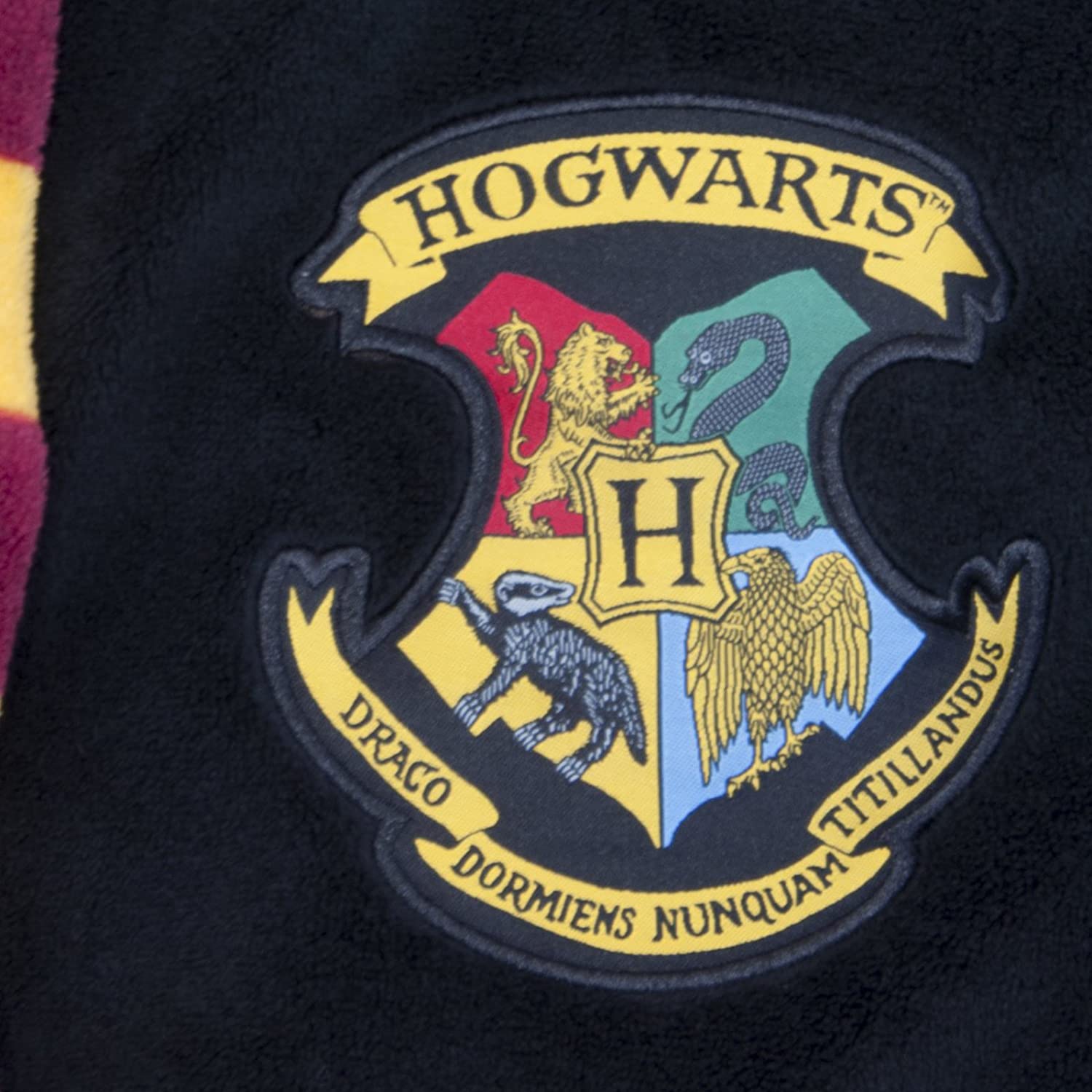 Harry Potter Hogwarts Crest Men's Bathrobe - Multi Colour 2