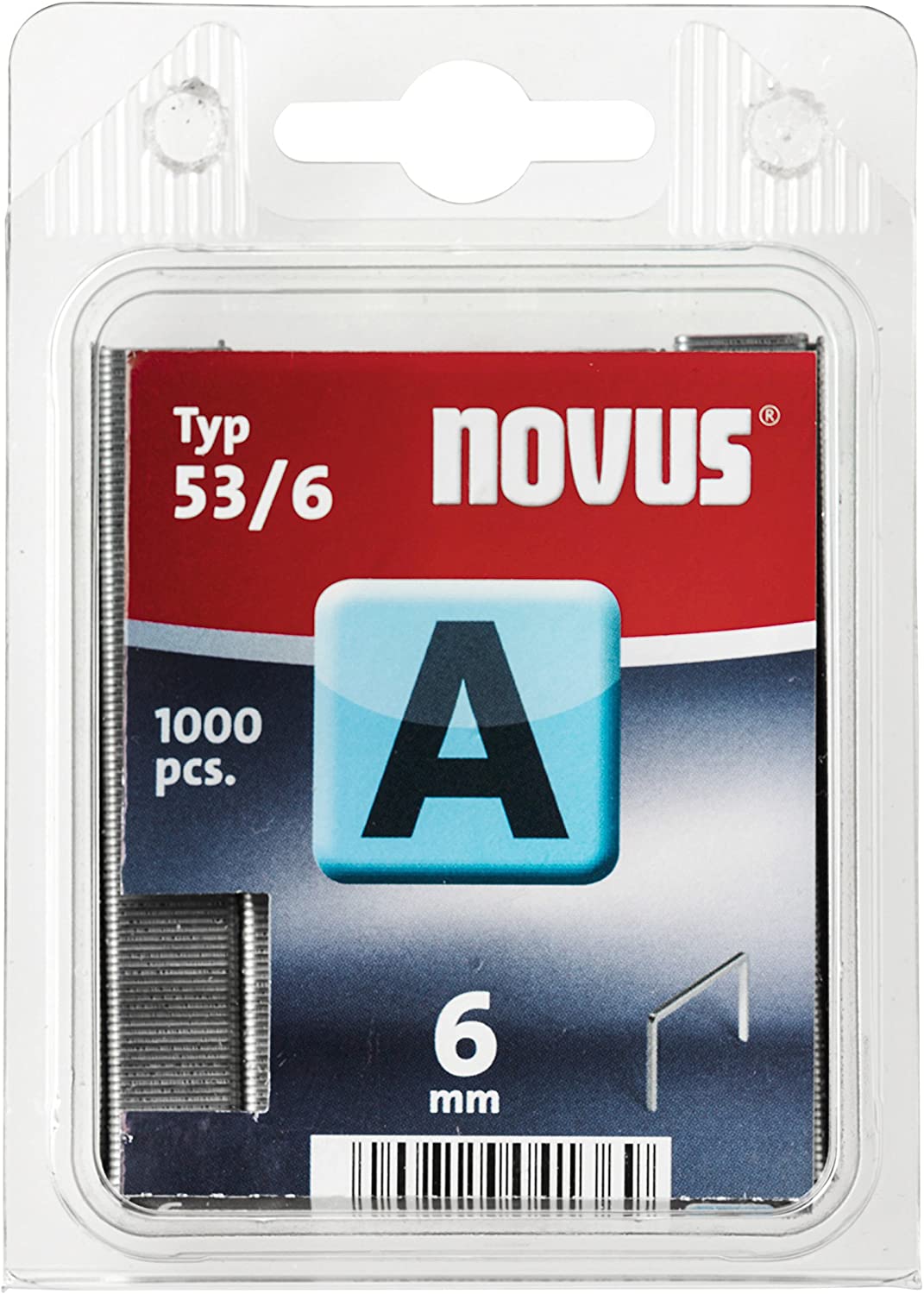 Novus - Typ 53/6 A-6 mm Staples (Pack of 1000) /Stationery