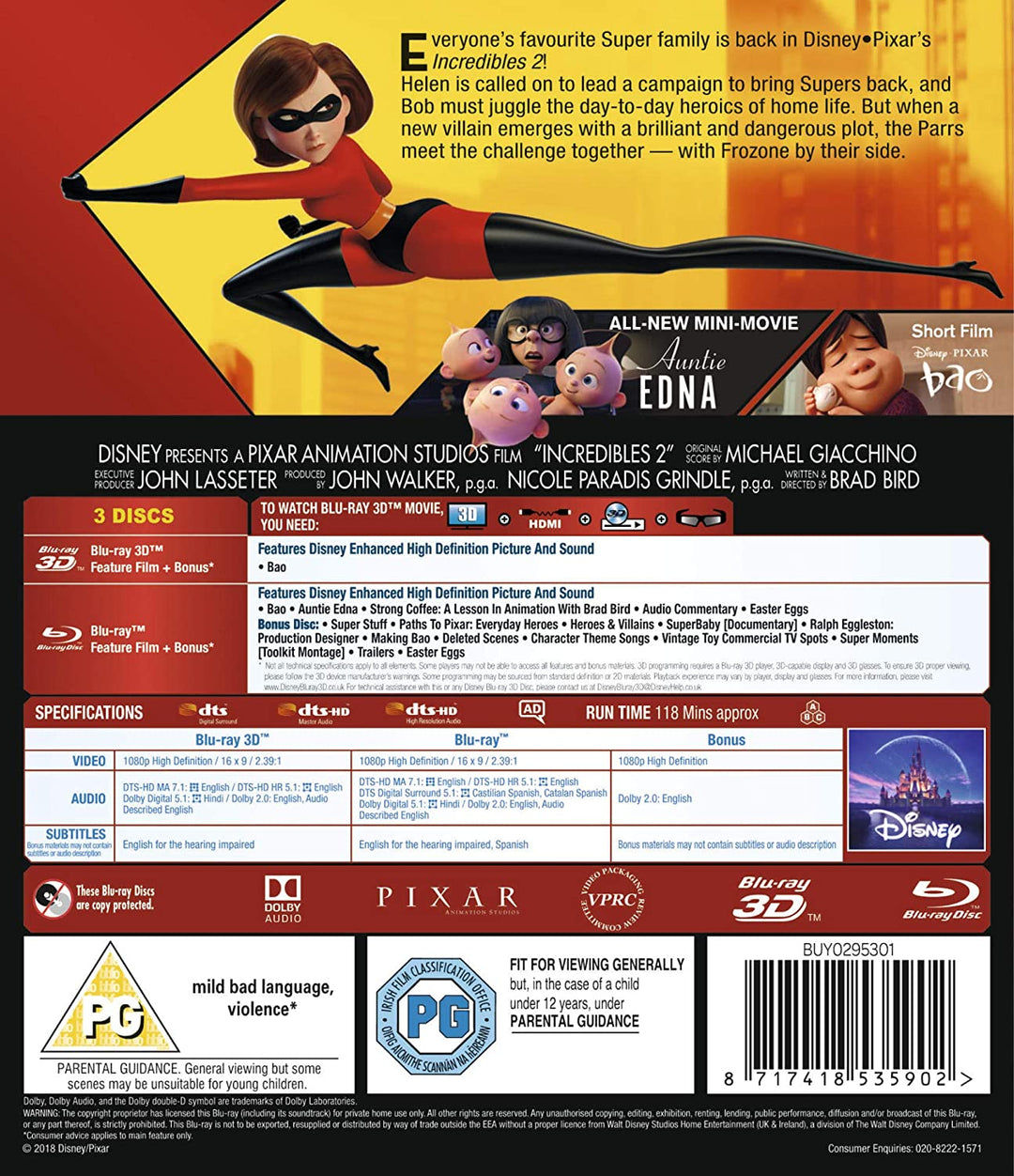 Incredibles 2 - Family/Comedy [Blu-Ray]