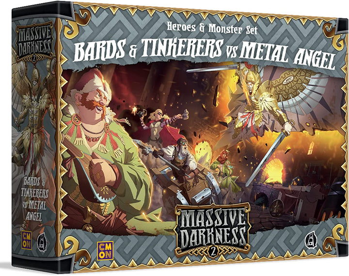 Massive Darkness 2 Bards and Tinkerers vs Metal Angel Heroes &amp; Monster Set