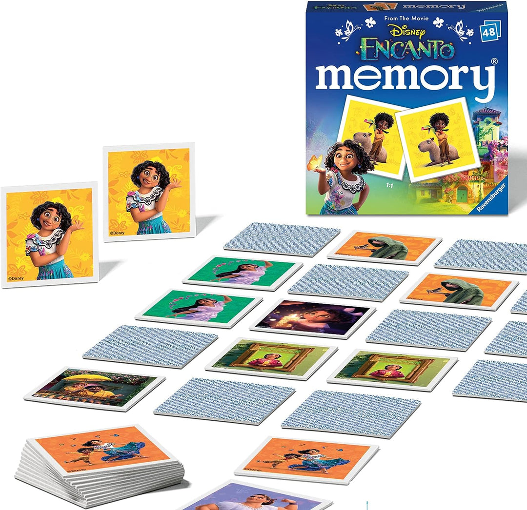 Ravensburger Disney Encanto Toys - Educational Mini Memory Game for Kids