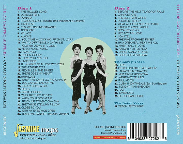 The De Castro Sisters - Cuban Nightingales The Complete Rarities [Audio CD]