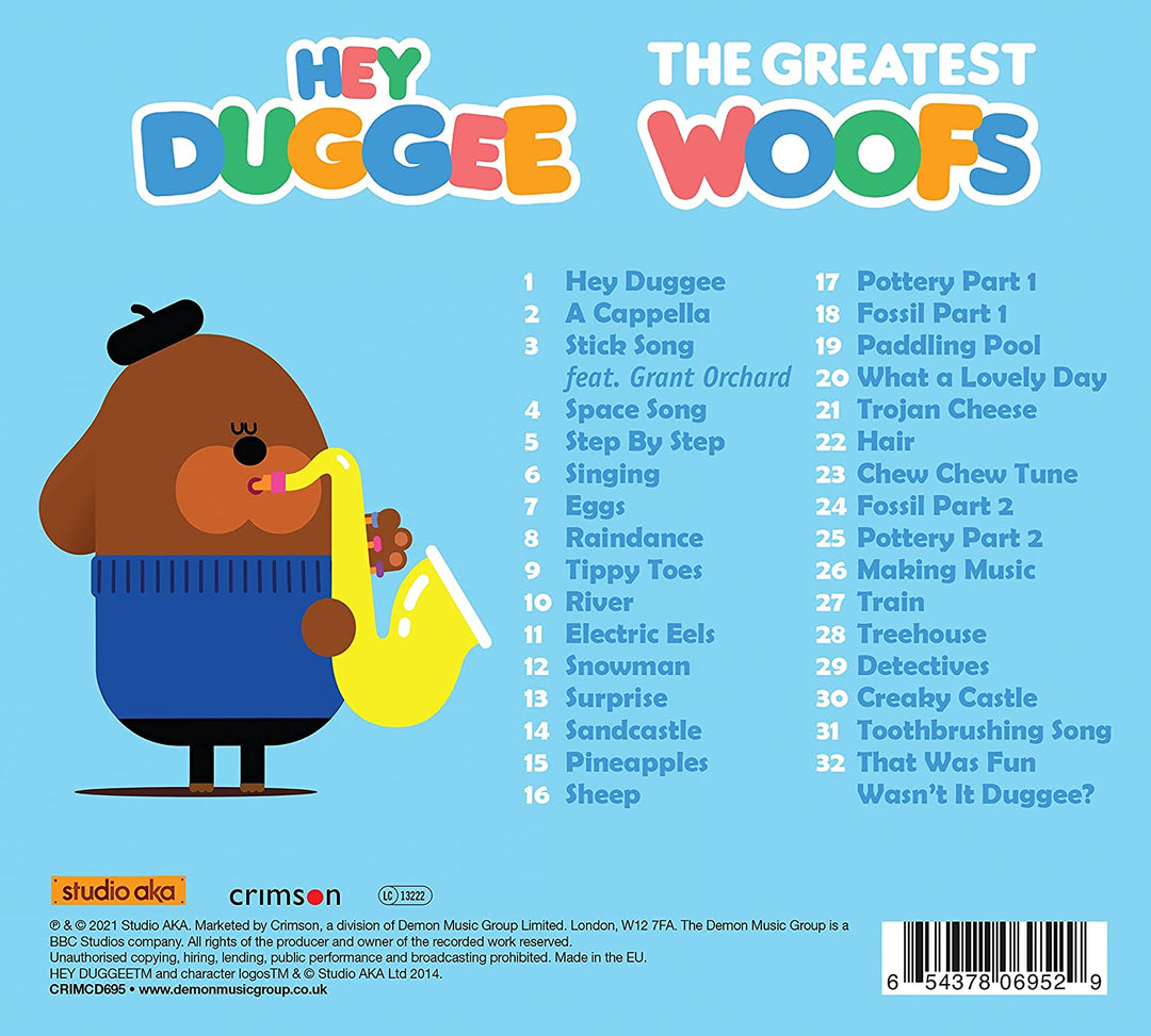 Hey Duggee - Hey Duggee The Greatest Woofs with Sticker Sheet) [Audio CD]