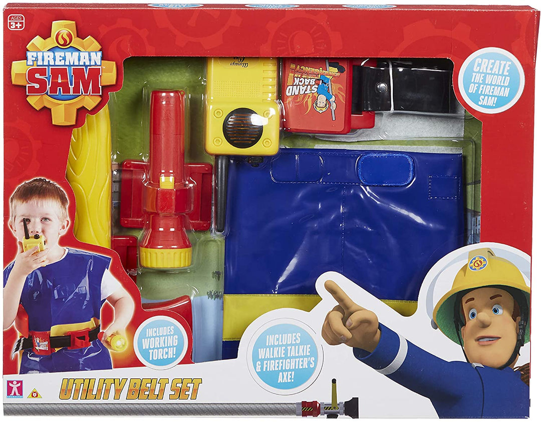 Fireman Sam Utility Belt with Jacket and Accessories