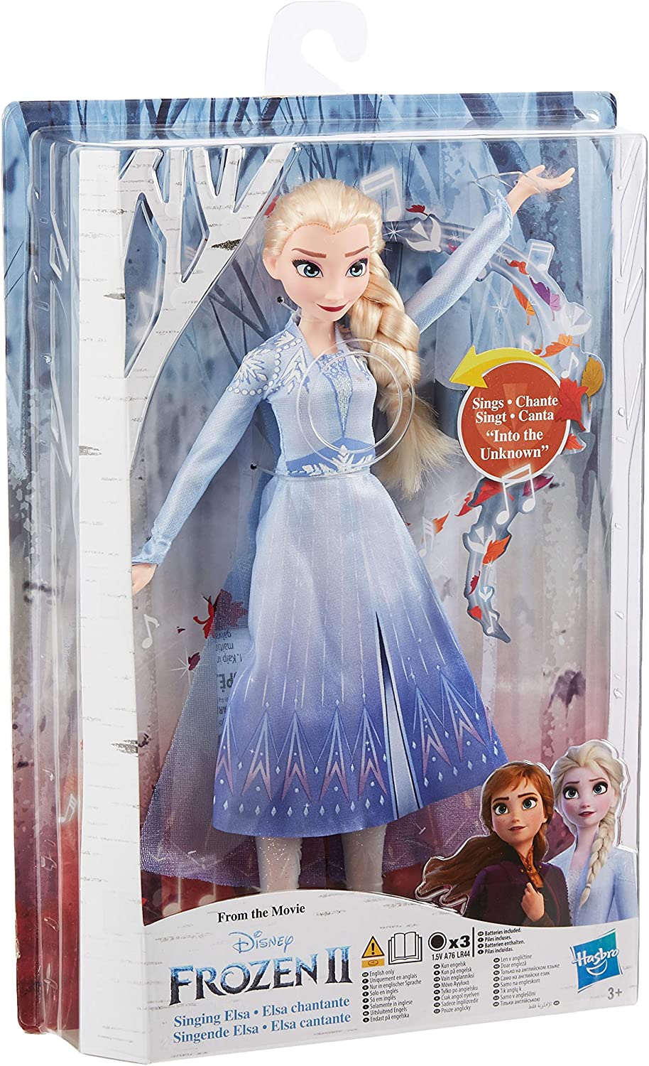 Disney Frozen Singing Elsa Fashion Doll with Music Wearing Blue Dress Inspired Frozen 2