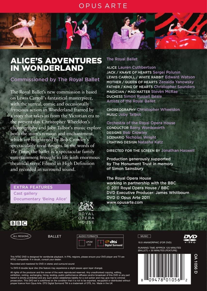 The Royal Ballet - Alice's Adventures In Wonderland [2010] [2011] [DVD]