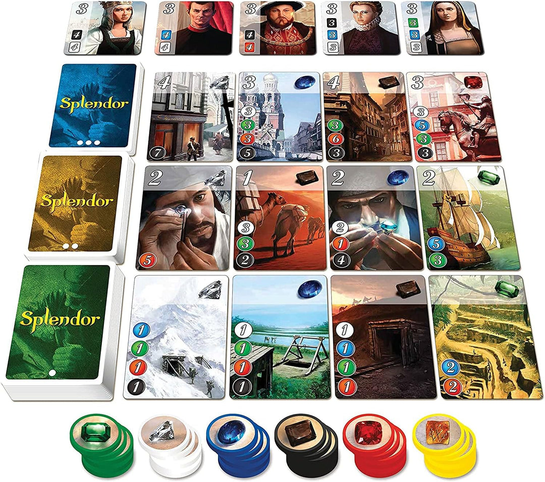 Space Cowboys | Splendor | Board Game | Ages 10+ | For 2 to 4 Players | 30 Minutes Playing Time