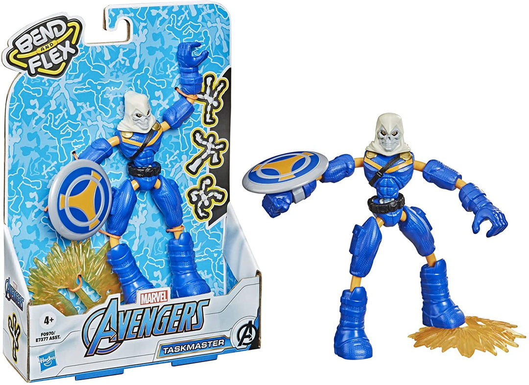 Marvel Avengers Bend And Flex Action Figure Toy 6-Inch Flexible Taskmaster