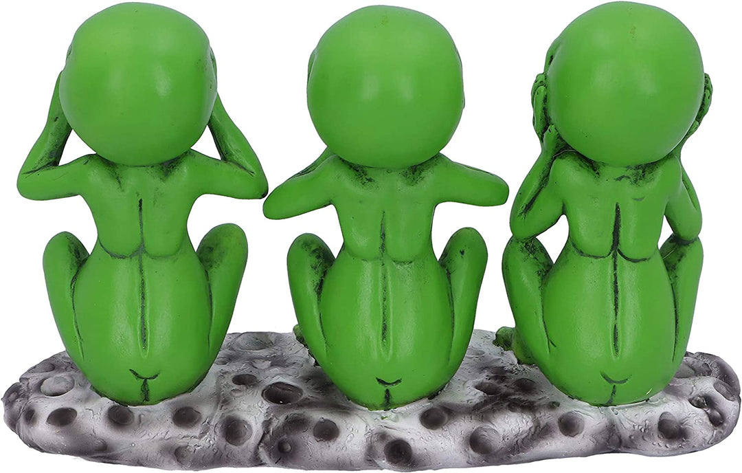 Nemesis Now Three Wise Martians 16cm See No Hear No Speak No Evil Alien Figurine